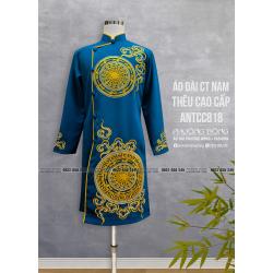 Áo Dài Cách Tân Nam Thêu Cao Cấp ANTCC818